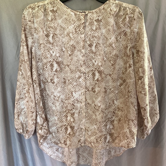 Ann Taylor Blouse Top Snakeskin Size XS - Picture 11 of 16